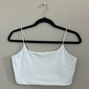 Garage white tank top